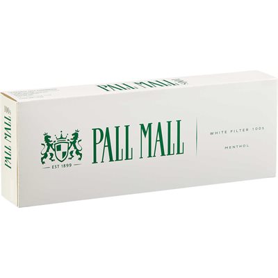 PALL MALL MENTHOL WHITE BOX 100