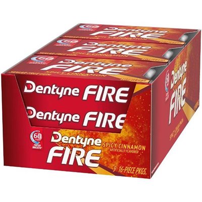 DENTYNE FIRE CINNAMON 9CT