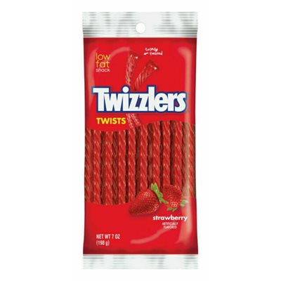 TWIZZLER PEG STRAWBERRY TWIST 7OZ