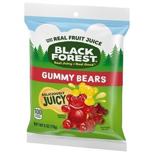 BLACK FOREST PEG GUMMI BEARS 6OZ