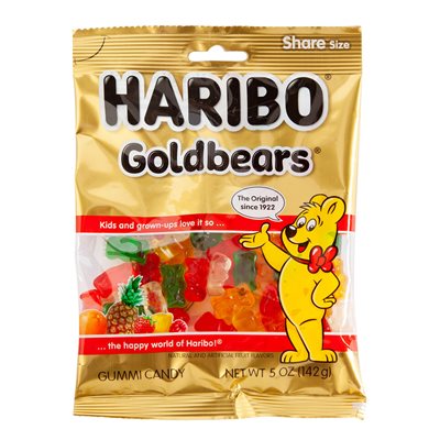 HARIBO PEG GOLD BEARS 5OZ