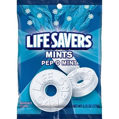 LIFESAVERS PEG PEPPERMINT 6OZ