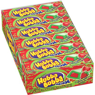 HUBBA BUBBA STRAWBERRY / WATERMELON 18CT