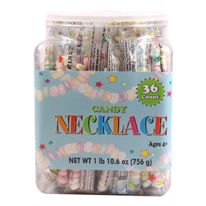 CANDY NECKLACE JAR 36CT