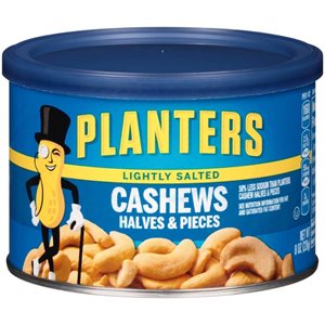 PLANTERS CASHEW HALVES 8OZ