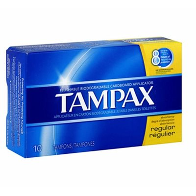 TAMPAX REGULAR 10CT