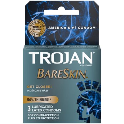 TROJAN BARE SKIN 3PK