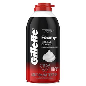 GILLETTE FOAM SHAVING CREAM 11OZ