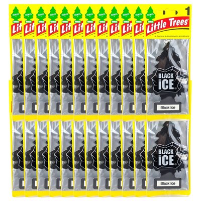 AIR FRESH LITTLE TREE BLACK ICE 24CT