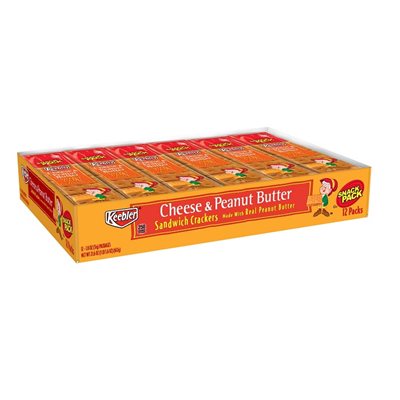 KEEBLER CHEESE / PEANUT BUTTER 12CT