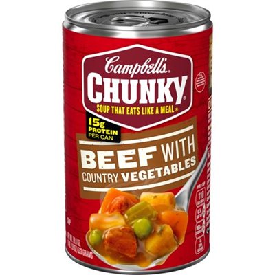 CAMPBELL CHUNKY VEGETABLE BEEF 18.6OZ