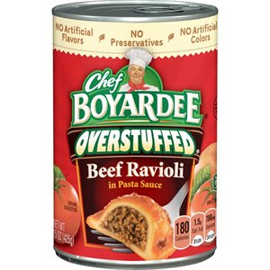 CHEF BOYARDEE OVERSTUFF RAVIOLI 15OZ