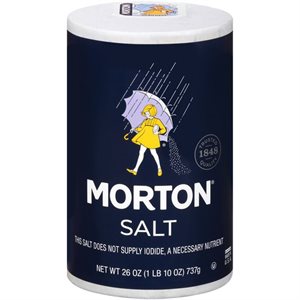 MORTON PLAIN SALT 26OZ EACH