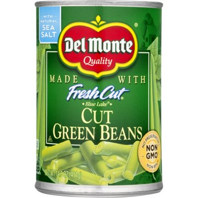 DEL MONTE CUT GREEN BEANS 14.5OZ