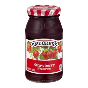 SMUCKERS STRAWBERRY PRESERVES 12OZ