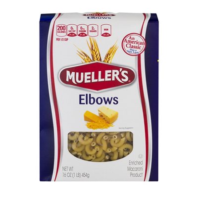 MUELLER ELBOW MACARONI 16OZ EA