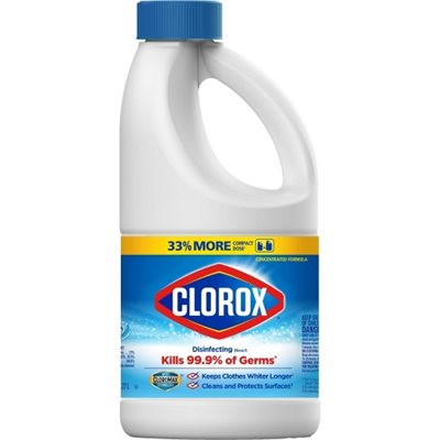 CLOROX CONC BLEACH REGULAR 43OZ / 6CT