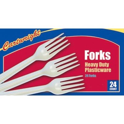 PLASTIC FORKS 24CT EACH