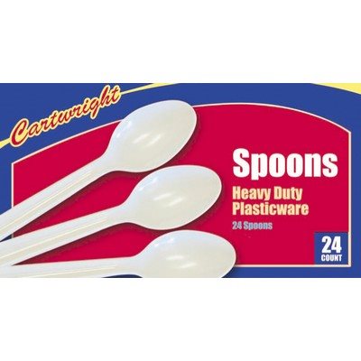 PLASTIC SPOONS 24CT EACH