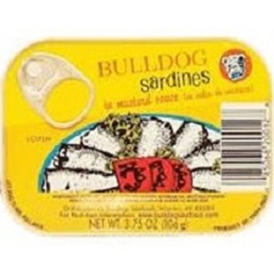 BULLDOG SARDINES MUSTARD 3.75OZ