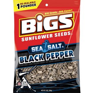 BIG SUNFLOWER SEA SALT / PEPPER 5.35OZ EA