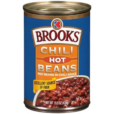 BROOKS HOT CHILI BEANS 15.5OZ