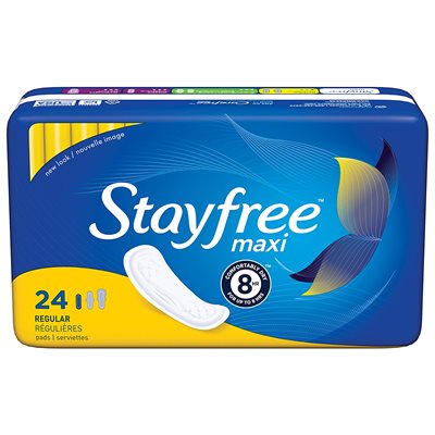 STAYFREE MAXI REGULAR 24CT