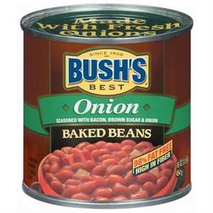 BUSHS BAKED BEANS WITH ONION 16OZ