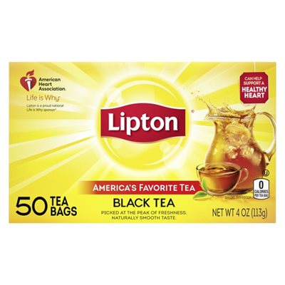 LIPTON TEA BAGS 50CT