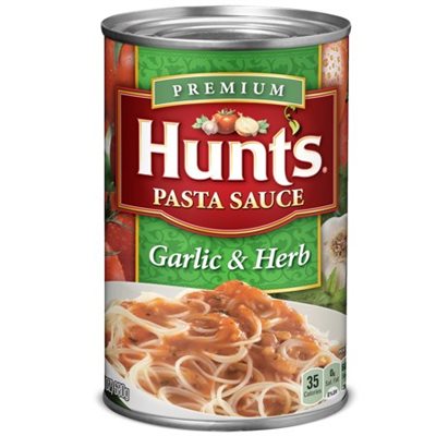 HUNTS SPAG. SAUCE GARLIC 24OZ