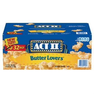 ACT II BUTTER LOVER 32CT