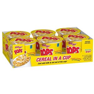 KELL CEREAL CUP CORN POPS 6CT