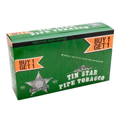 TIN STAR POUCH MENTHOL B1G1 12