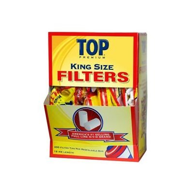 CIG FILTERS TOP KING 200CT 18MM