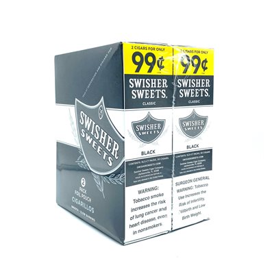 !SWISHER CIG BLACK 2PK / 99