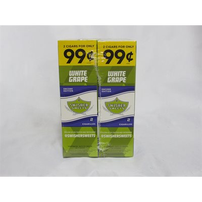 SWISHER CIG WHITE GRAPE 2PK / 99