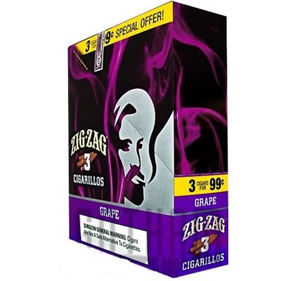 ZIG ZAG CIGARILLOS GRAPE 3 / 99