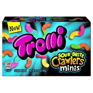 TROLLI VIDEO SOUR BRITE MINI CRAWERS 3.5OZ