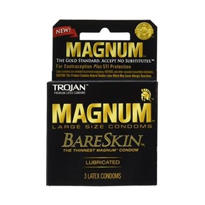 TROJAN MAGNUM BARE SKIN 3PK