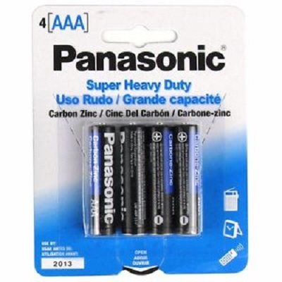 PANASONIC AAA BATTERY 4PK / 12CT