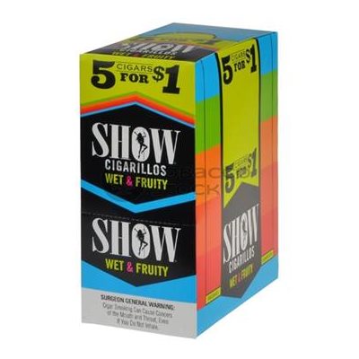 SHOW CIG WET FRUTI 5 / $1 15CT