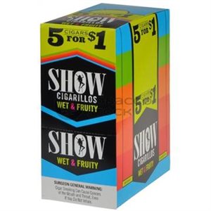 SHOW CIG WET FRUTI 5 / $1 15CT