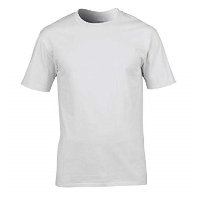 T-SHIRT WHITE CREW 2X 6CT