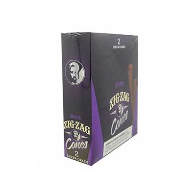 ZIG ZAG CONES GRAPE 2PK / 15CT