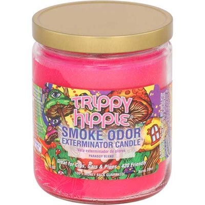 SMOKE ODOR CANDLE TRIPPY HIPPIE 13Z