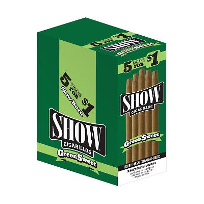 SHOW CIG GREEN SWEET 5 / $1 15CT