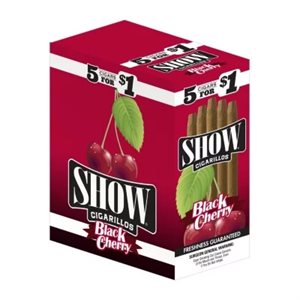 SHOW CIG BLACK CHERRY 5 / $1 15CT