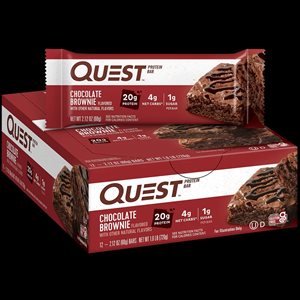 QUEST BAR CHOC BROWNIE 12CT