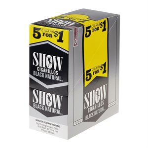 SHOW CIG NATURAL BLACK 5 / $1 15CT