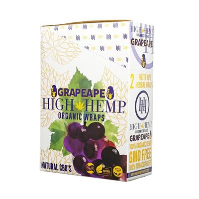 HIGH HEMP GRAPEAPE WRAPS 25CT